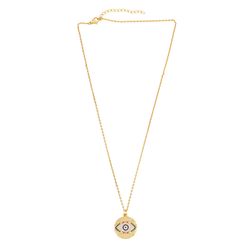 Gold Filled Evil Eye Necklace