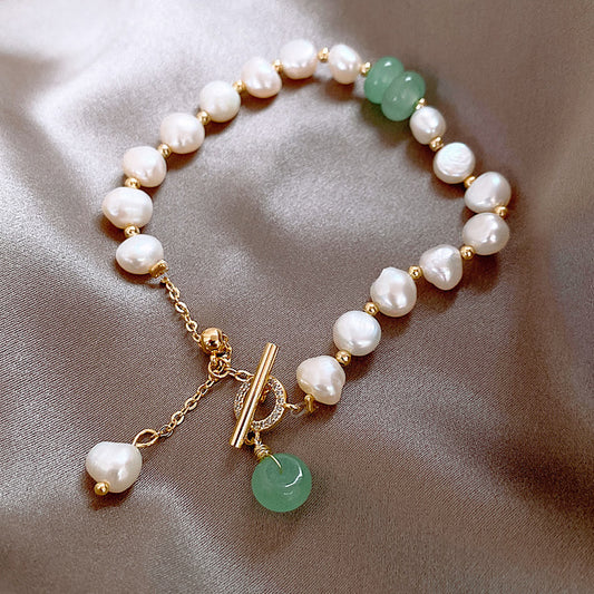 Pearly Green Aventurine Bracelet