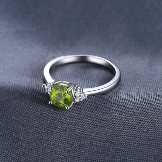 Peridot Solitaire Ring