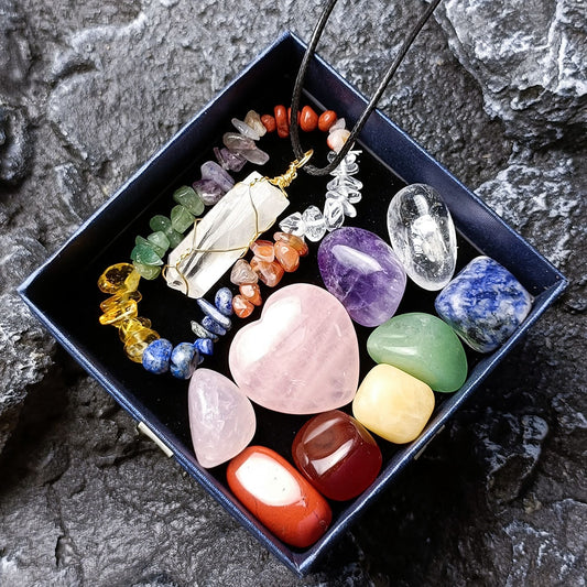 Gift Box Healing Natural Crystals